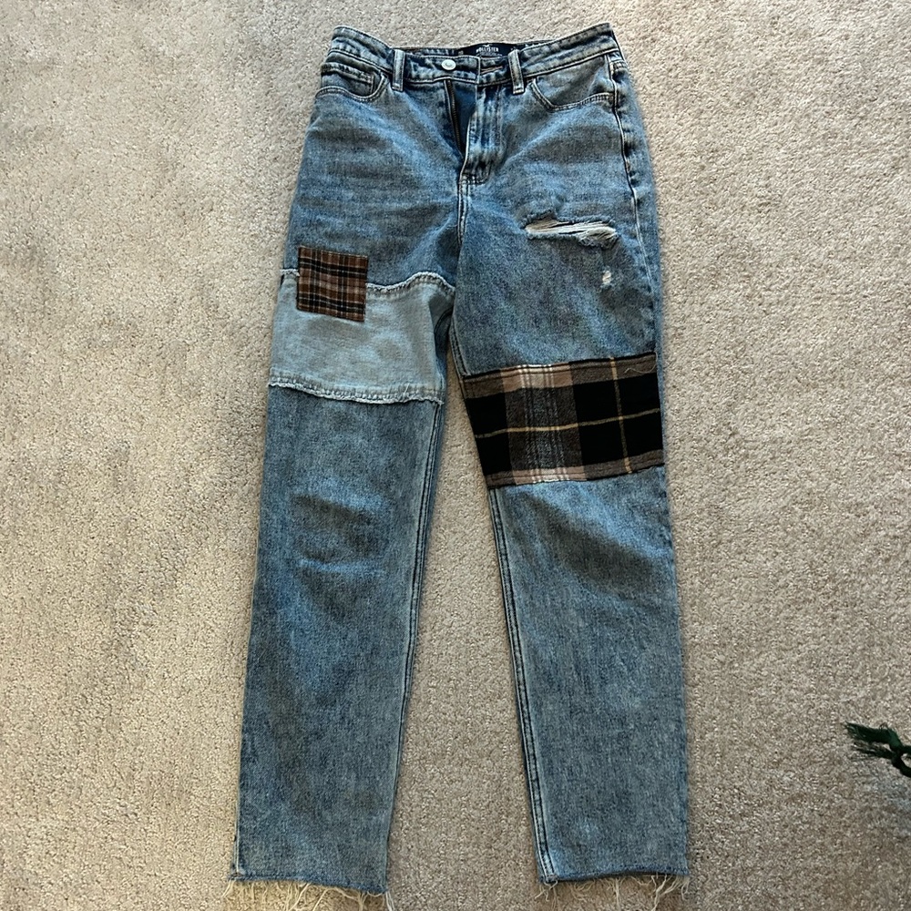 Brown Patch Hollister Jeans